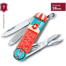 Нож-брелок VICTORINOX CLASSIC LET IT POP! 0.6223.L1910