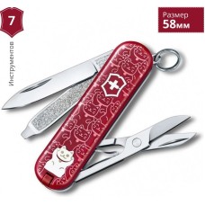 Нож-брелок VICTORINOX CLASSIC LUCKY CAT 0.6223.L2106